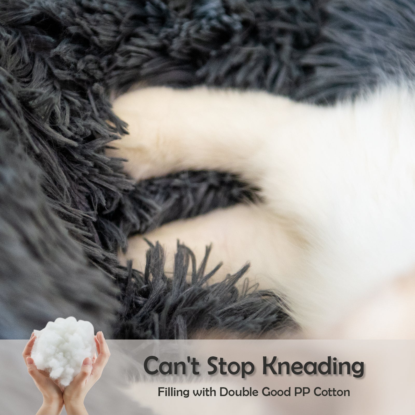 Small Round Plush Dog Bed